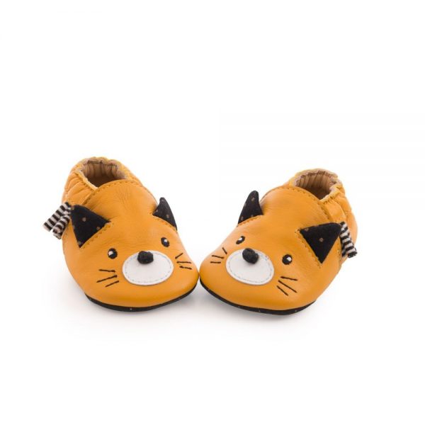 Chaussons_cuir_chat_moutarde_Les_moustaches_12-18_mois_-_Moulin_Roty_1