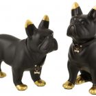 Bulldog Collier Ceramique Noir/Or