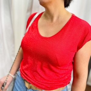t-shirt billo - rouge - pieces - 17178572
