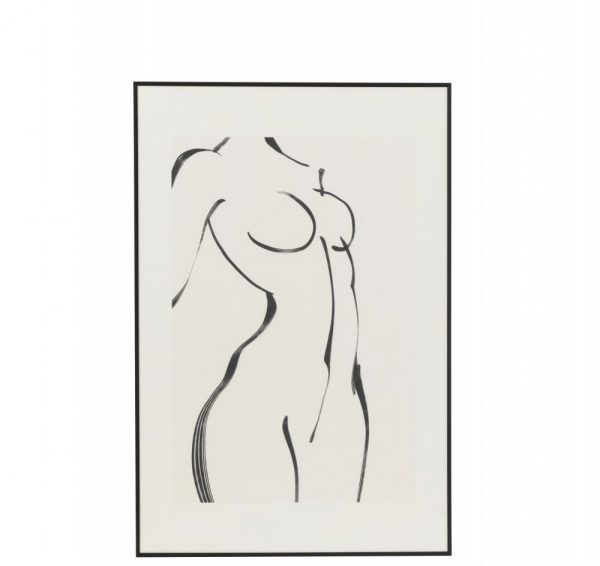 tbaleu corps femme nue noir et blanc decoration murale