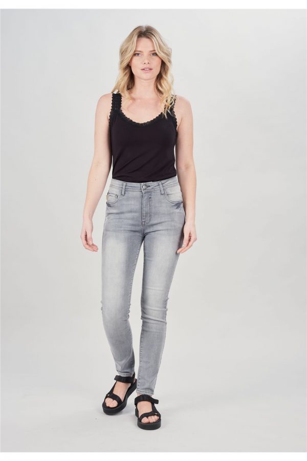 jeans-jess-gris-deeluxe-med grey used - slim