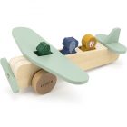 jouet avion en bois animaux trixie baby