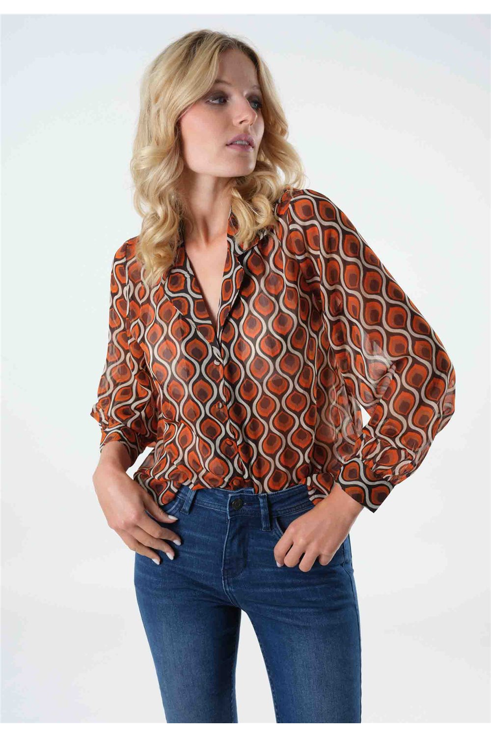 blouse-abril - deeluxe-vintage-orange