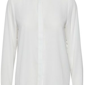 chemise cellani blanc - ichi - fluide- transparent - polyester recyclé