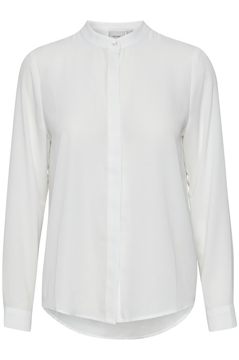 chemise cellani blanc - ichi - fluide- transparent - polyester recyclé