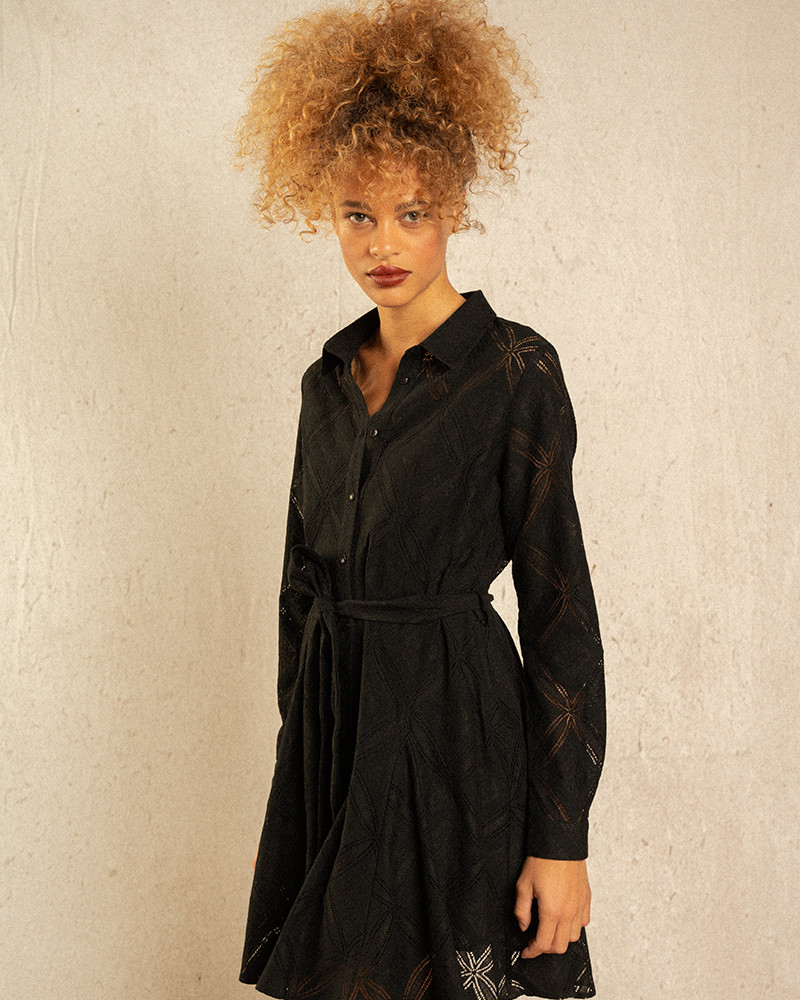 robe-irresistible-noir-grace et mila-coton-ajouré