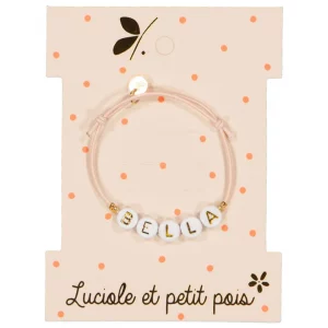 bracelet-cordon-bella-rose-luciole et petit pois
