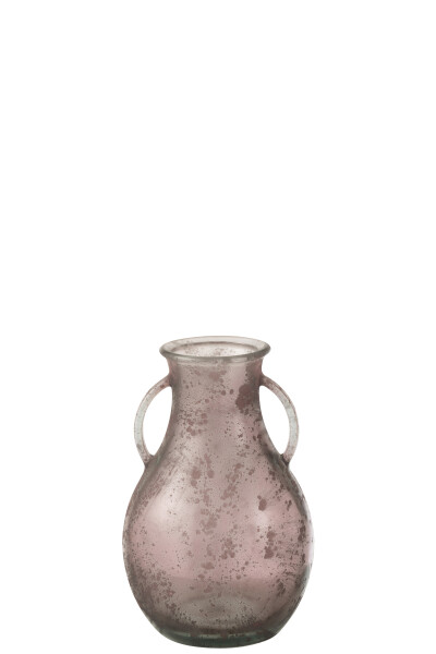 vase-bouteille-anses-verre-vieux rose-jolipa