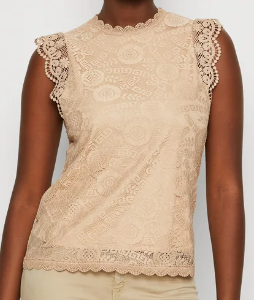 top-olline-pieces-beige-broderie-col-rond-doublure-polyester-emmanchure