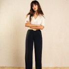 pantalon-intense-marine-grace&mila-polyester-viscose-fluide-droit-élastiqué-bohème-chic-poches-italienne