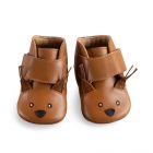 Chaussons cuir écureuil Camel Pomme des bois Moulin Roty