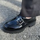 moccasin noir tamaris