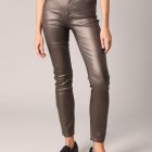 Pantalon LYSIE Pantalon slim taille haute, effet métallisé deeluxe