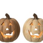 Chandelier Citrouille Halloween Argile Caramel ref 59750