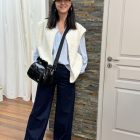 petrona jeans évasé - bleu brut la petite etoile