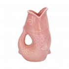 Vase pichet poisson gm rose L16,5 P11 H25,3cm