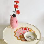 Vase pichet poisson gm rose L16,5 P11 H25,3cm