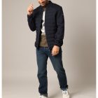 Sweat THOMAS veste Sweat-shirt zippé matelassé à manches contrastées deeluxe