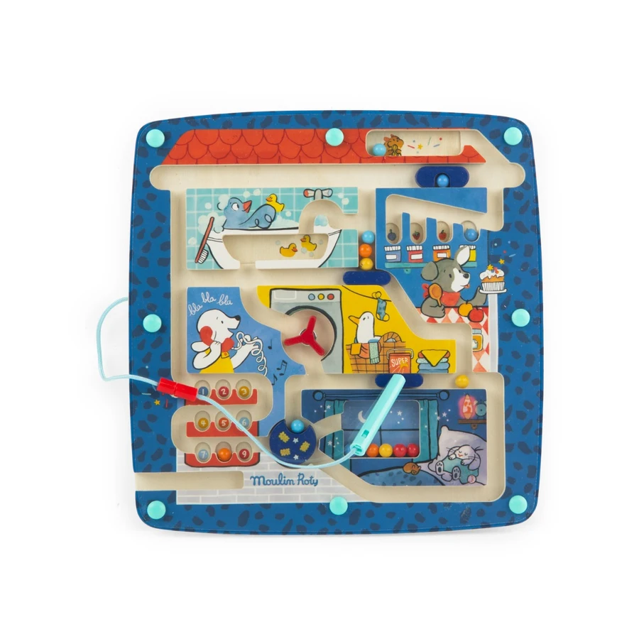 Labyrinthe magnétique Puce & Pilou - Moulin Roty Labyrinthe magnétique Puce & Pilou - Moulin Roty