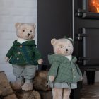 Ours Garçon/Girl Polyester Beige/Vert Foncé Assortiment De 2 (56632) JLINE