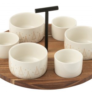 Service À Tapas Tableau Noir Blanc Large