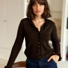 Gilet marron Meatrice- La Petite Étoile