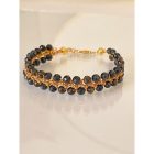 bracelet CÉLINE OBSIDIENNE GOLD la balinaise