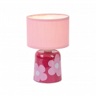 Déco LED fleurus bordeaux à piles D13 H20cm lampe led