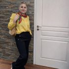 Pantalon tailleur droit noir Valigny GRACE ET MILA