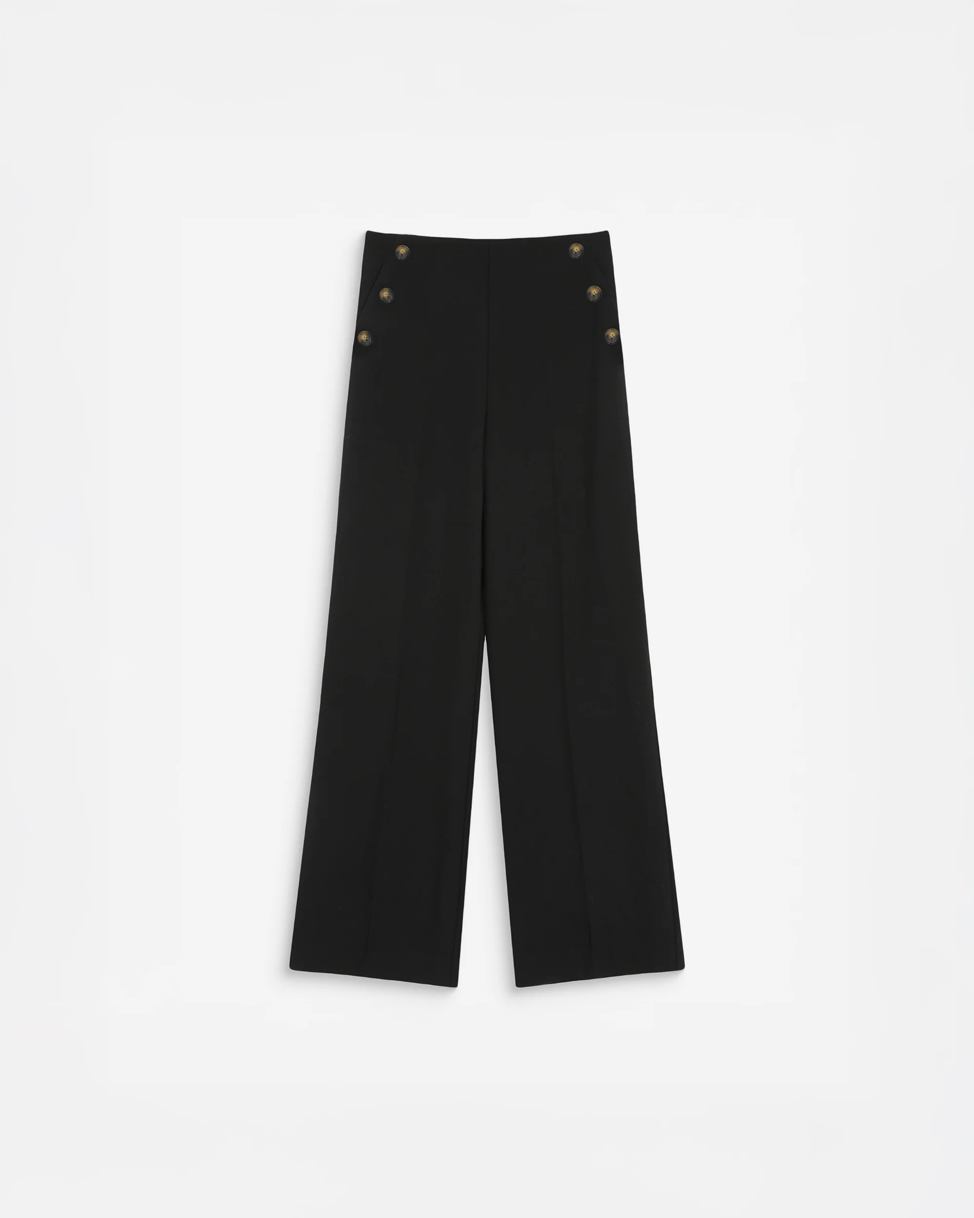 Pantalon tailleur droit noir Valigny grace et mila