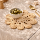 Sous-Plat Fleur Jute Naturel (61510) jline