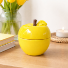 Bougie pom' glow jaune citronella D9,8 H10,2cm