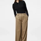PANTALON A PINCES GREIGE DE CHEZ PIECES