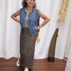 PCBELL - RACCOURCI GILET EN DENIM pieces