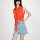 Chemise en coton sanguine Vero Chemise sans manches 100% coton grace et mila