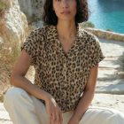 Chemise CELIANE Blouse femme imprimé léopard deeluxe