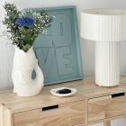 Vase poisson xxl blanc L16,5 P26 H39,5 cm opjet paris