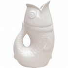 Vase poisson xxl blanc L16,5 P26 H39,5 cm REF : 018202 opjet paris