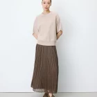 Pull oversize manches kimono 3/4 beige Almus grace et mila