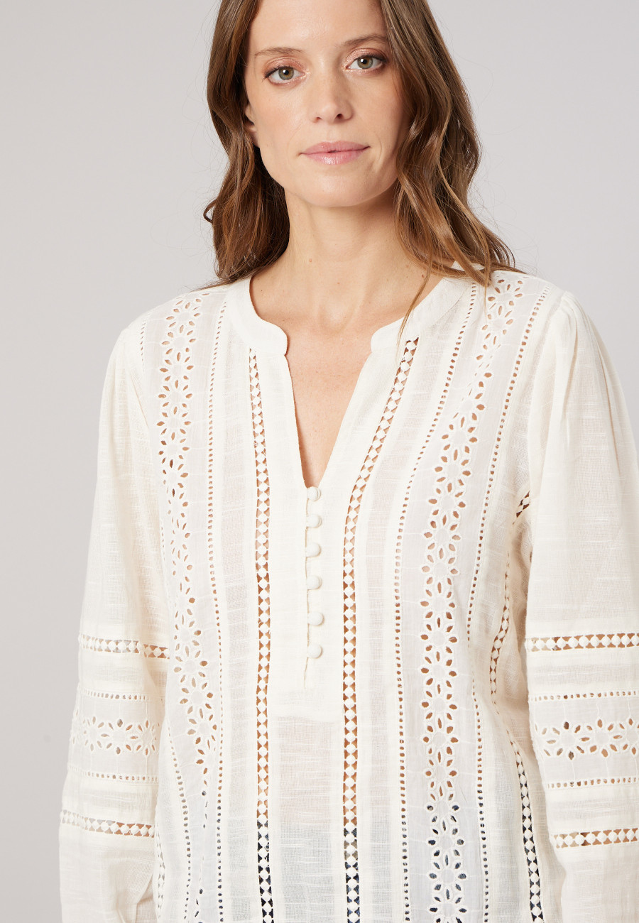 Blouse VELORIA Blouse bohème femme en 100% coton deeluxe