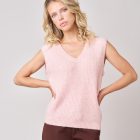 Pull PIA Pull femme en maille, sans manches deeluxe