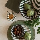 Bol Bois De Manguier Vert Olive/Marron Foncé Large Assortiment De 2 (268790) jolipa
