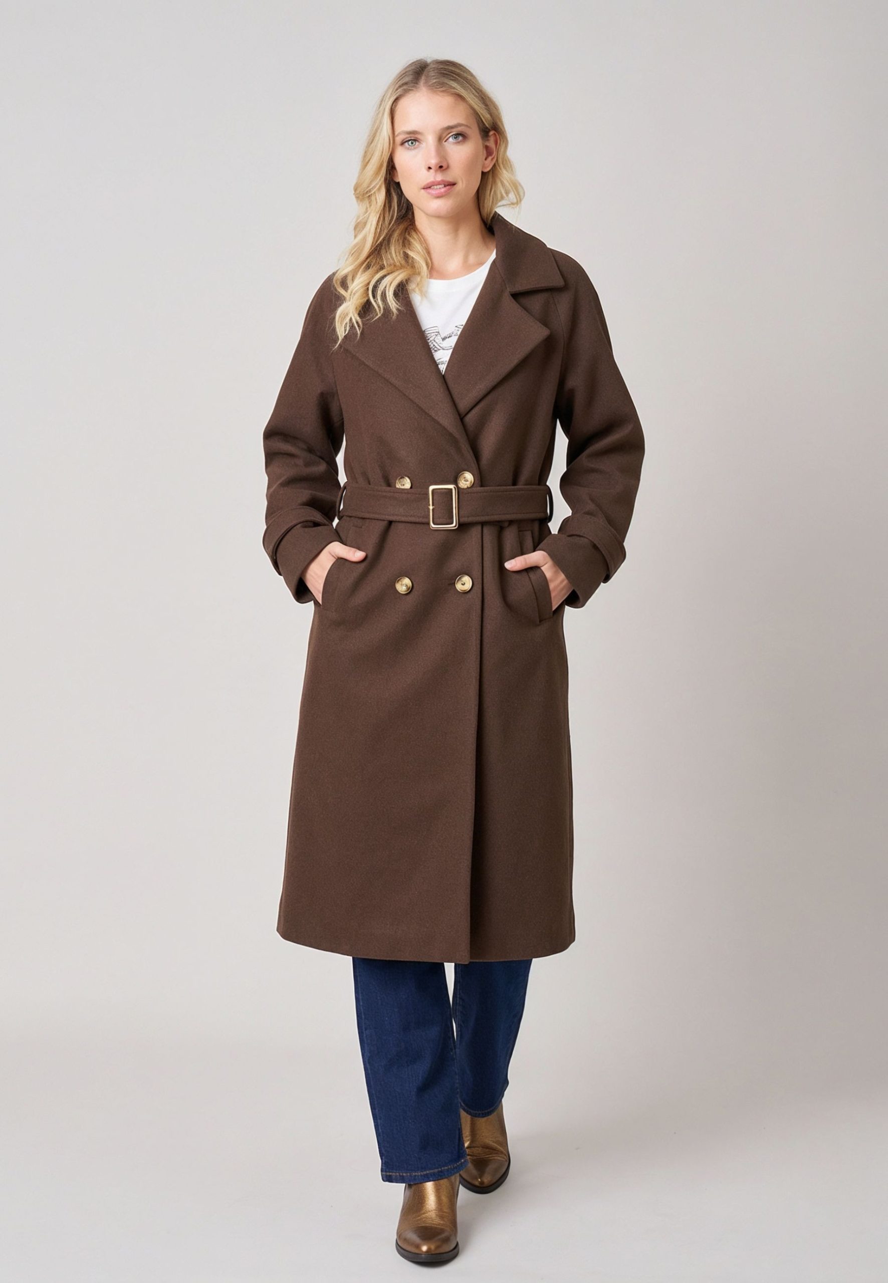 manteau-linkara (4) Manteau style trench long femme Manteau LINKARA Réf. 06V650W deeluxe