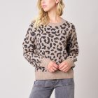 Pull femme en maille jacquard léopard Pull NAWA Réf. 06V329W